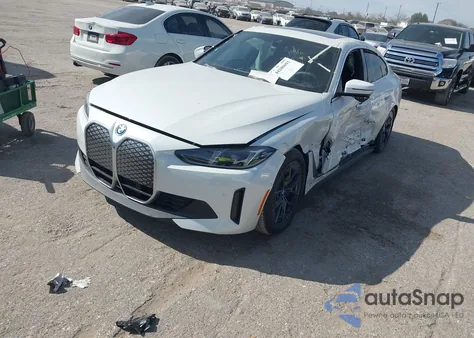 2025 BMW I4 Gran Coupe xDrive40 z USA, uszkodzony, nr VIN WBY43HD05SFV57731